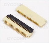 0.5 18Pin 掀盖 式H1.0mm FPC连接器图,0.5 18PIN 翻盖式FPC连接器H.0图片,0.5 18Pin掀盖FPC连接器相片,0.5 18PIN掀盖式插座图,0.5 18Pin 掀盖式 FFC连接器图,0.5mm Pitch 18Pin Down Contact ZIF Fpc Connector Picture