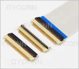 0.5 24Pin 掀盖 式H1.0mm FPC连接器图,0.5 24PIN 翻盖式FPC连接器H.0图片,0.5 24Pin掀盖FPC连接器相片,0.5 24PIN掀盖式插座图,0.5 24Pin 掀盖式 FFC连接器图,0.5mm Pitch 24Pin Down Contact ZIF Fpc Connector Picture