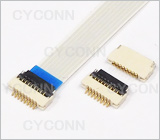 0.5 8Pin 掀盖 式H1.0mm FPC连接器图,0.5 8PIN 翻盖式FPC连接器H.0图片,0.5 8Pin掀盖FPC连接器相片,0.5 8PIN掀盖式插座图,0.5 8Pin 掀盖式 FFC连接器图,0.5mm Pitch 8Pin Down Contact ZIF Fpc Connector Picture
