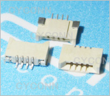 1.0mmFPC连接器4P双面接，1.0mmFPC座4P，1.0mmFPC卧贴4P，1.0 4P双面接不带锁扣
