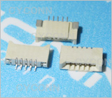 1.0mmFPC连接器5P双面接，1.0mmFPC座5P，1.0mmFPC卧贴5P，1.0 5P双面接不带锁扣