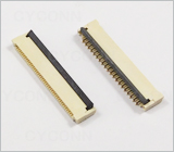 1.0 20Pin 掀盖 式H2.0mm FPC连接器图,1.0 20PIN 翻盖式FPC连接器H2.0图片,1.0 20Pin掀盖FPC连接器相片,1.0 20PIN掀盖式插座图,1.0 20Pin 掀盖式 FFC连接器图,1.0mm Pitch 20Pin Double Contact ZIF Fpc Connector Picture