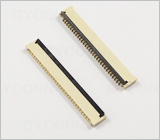 1.0 30Pin 后压 掀盖 式H2.0mm FPC连接器图,1.0 30PIN 后翻盖式FPC连接器H2.0图片,1.0 30Pin掀盖FPC连接器相片,1.0 30PIN掀盖式插座图,1.0 30Pin 后掀盖式 FFC连接器图,1.0mm Pitch 30Pin Double Contact ZIF Fpc Connector Picture
