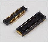 0.4 2*12Pin 合高0.8,0.4mm 24Pin 母座 合高0.8单槽,0.4mmBTB连接器