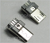 Micro USB 5P 公头，MICRO USB 5P 公头,Micro 5PIN公头