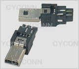 MINI USB 8PIN 公插，MINI USB 8PIN 插头